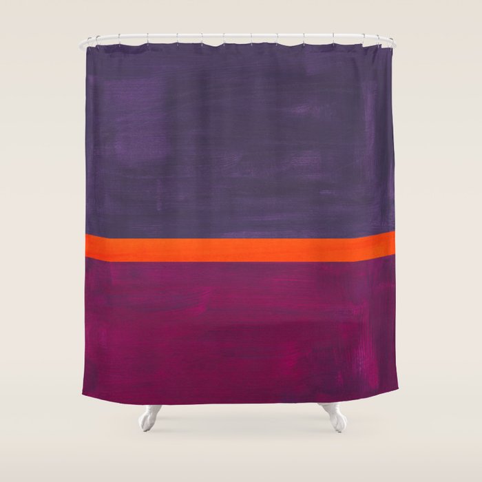Pumpkin Mauve  Shower Curtain Gallery Image 1