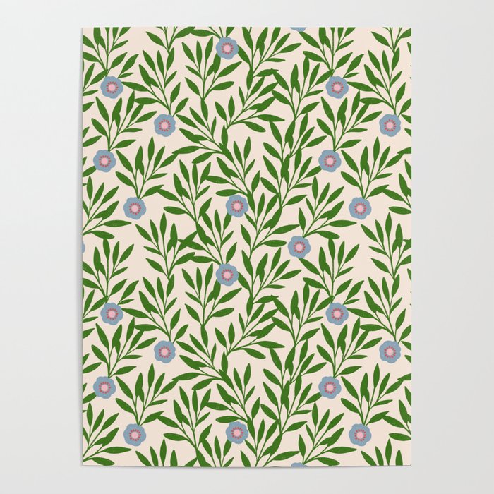 Leaf Vine Pattern  Poster Gallery Image 1
