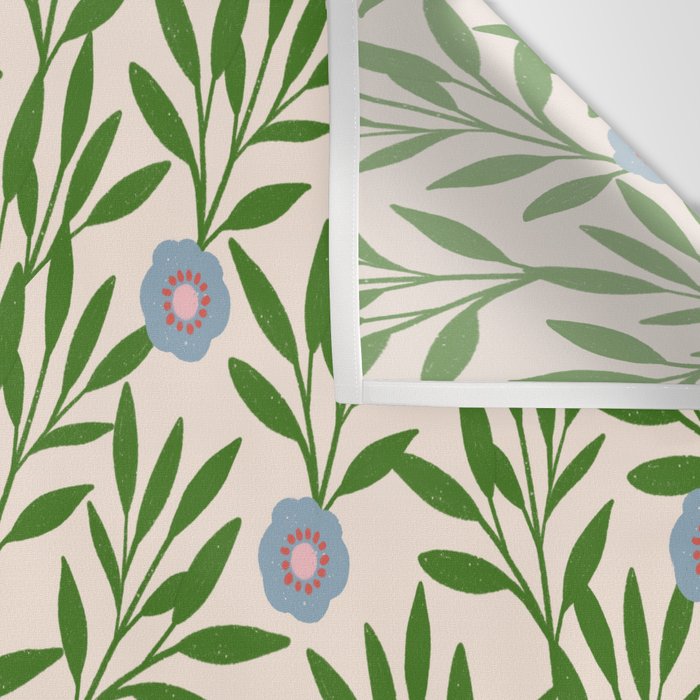 Leaf Vine Pattern  Wall Tapestry Gallery Image 3