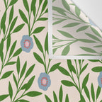 Leaf Vine Pattern  Wall Tapestry Gallery Image 3