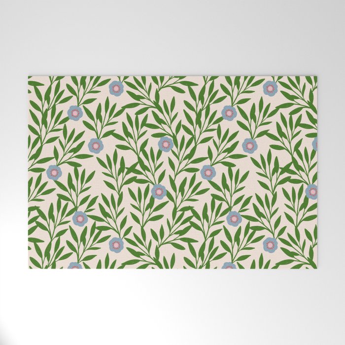 Leaf Vine Pattern  Welcome Mat Gallery Image 1