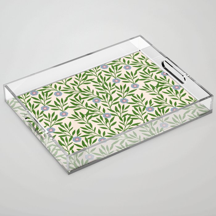 Leaf Vine Pattern  Acrylic Tray Gallery Image 1