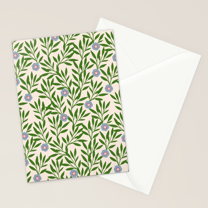 Leaf Vine Pattern  Stationery Card Gallery Image 2