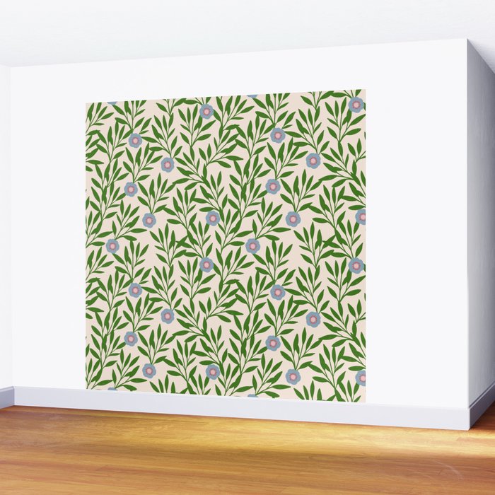 Leaf Vine Pattern  Wall Mural Gallery Image 2