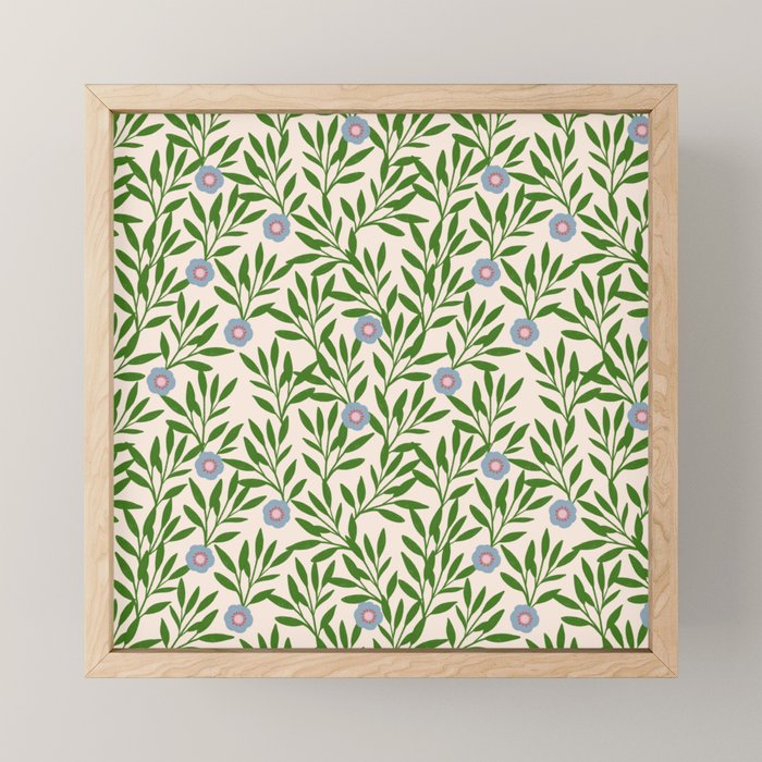Leaf Vine Pattern  Mini Art Print Gallery Image 1