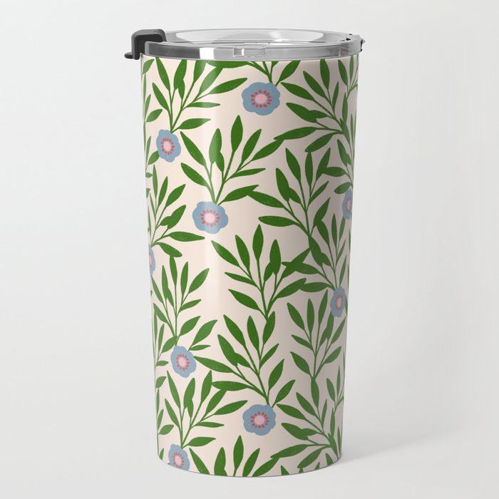 Leaf Vine Pattern  Travel Mug Gallery Image 3