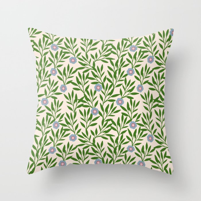 Leaf Vine Pattern  Throw Pillow Gallery Image 6