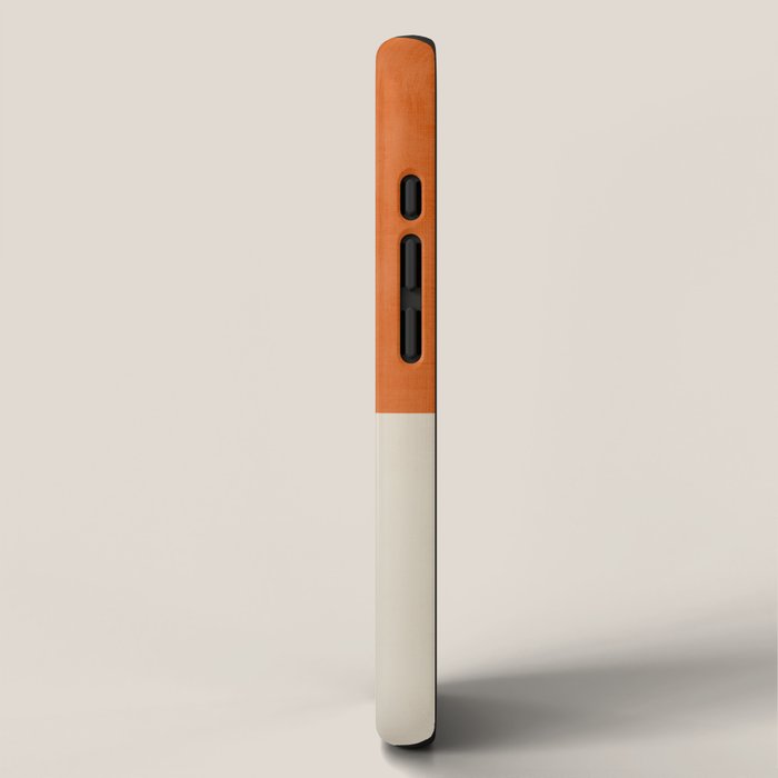 Teal Orange Modern MCM Minimalist Artwork iPhone Case Gallery Image 2