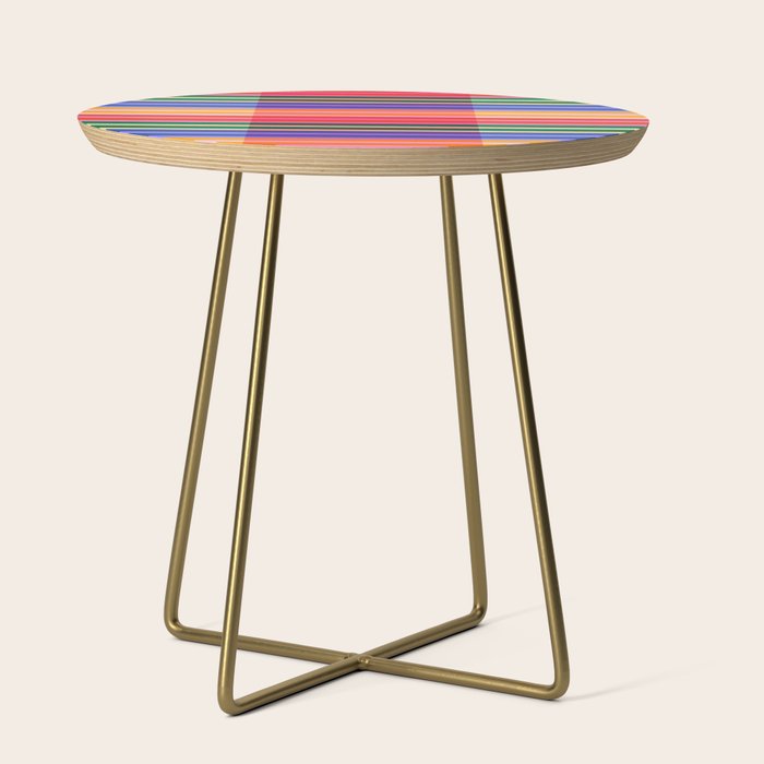 Color Block Stripes Side Table Gallery Image 1