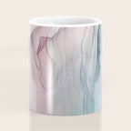 Calming Pastel Flow- Blush, grey and blue Coffee Mug Gallery Image 4