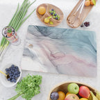 Calming Pastel Flow- Blush, grey and blue Cutting Board Gallery Image 2