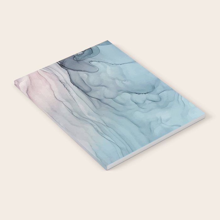 Calming Pastel Flow- Blush, grey and blue Notebook Gallery Image 1