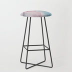 Calming Pastel Flow- Blush, grey and blue Stool Gallery Image 1