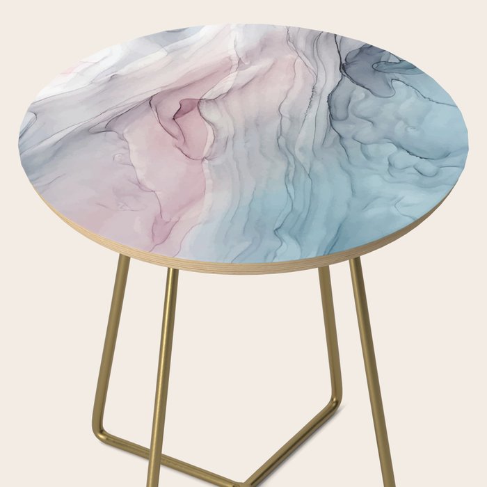 Calming Pastel Flow- Blush, grey and blue Side Table Gallery Image 2