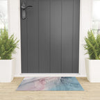 Calming Pastel Flow- Blush, grey and blue Welcome Mat Gallery Image 3