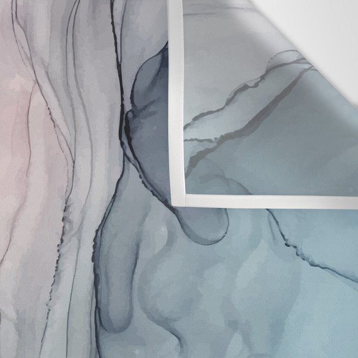 Calming Pastel Flow- Blush, grey and blue Wall Tapestry Gallery Image 3