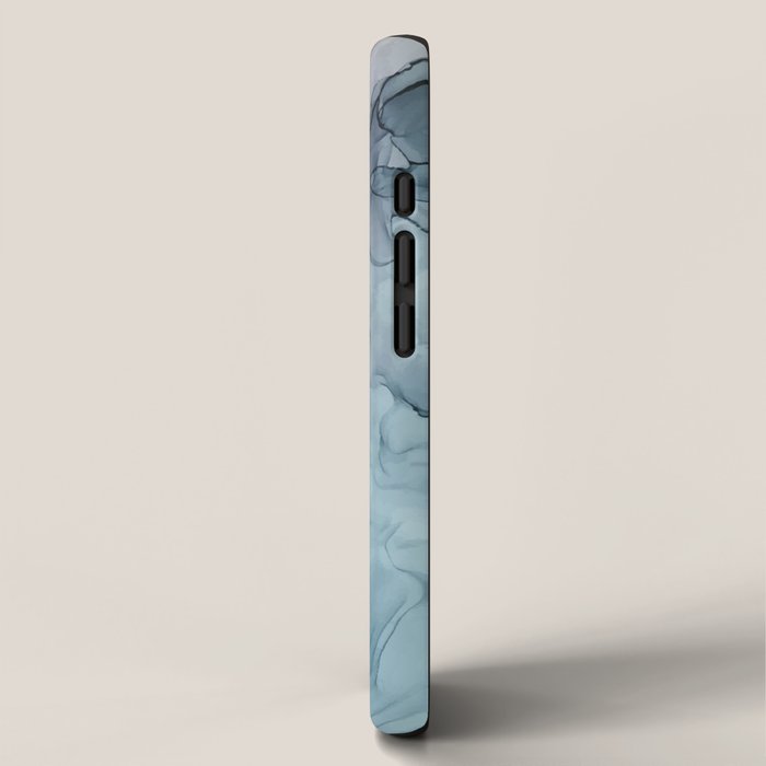 Calming Pastel Flow- Blush, grey and blue iPhone Case Gallery Image 2