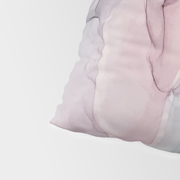 Calming Pastel Flow- Blush, grey and blue Pillow Sham Gallery Image 4