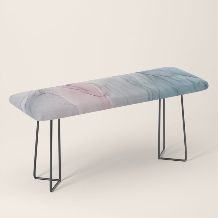 Calming Pastel Flow- Blush, grey and blue Bench Gallery Image 1