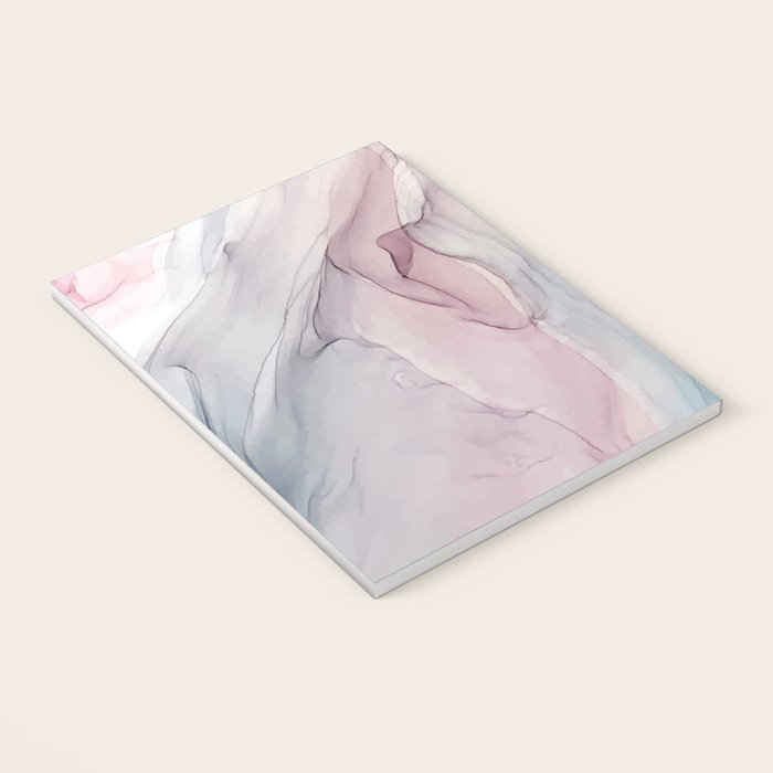Calming Pastel Flow- Blush, grey and blue Notebook Gallery Image 3