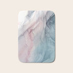 Calming Pastel Flow- Blush, grey and blue Bath Mat Gallery Image 1