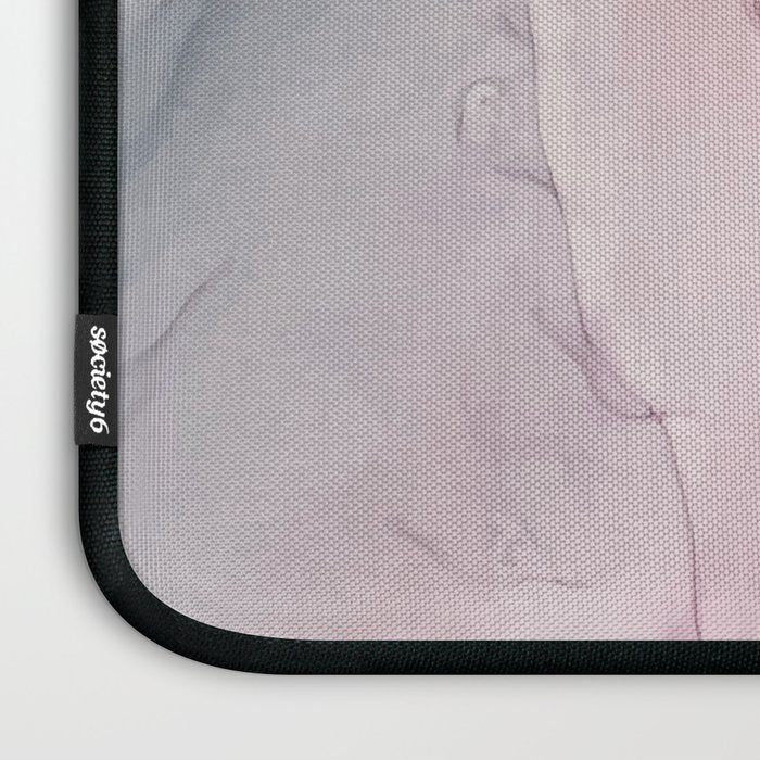Calming Pastel Flow- Blush, grey and blue Laptop Sleeve Gallery Image 3