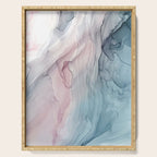 Calming Pastel Flow- Blush, grey and blue Serving Tray Gallery Image 1