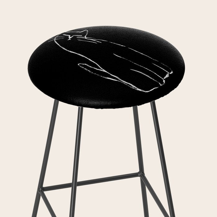Curious cat impression Stool Gallery Image 2