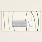 Minimal Abstract Line Art 2 Desk Mat Gallery Image 1