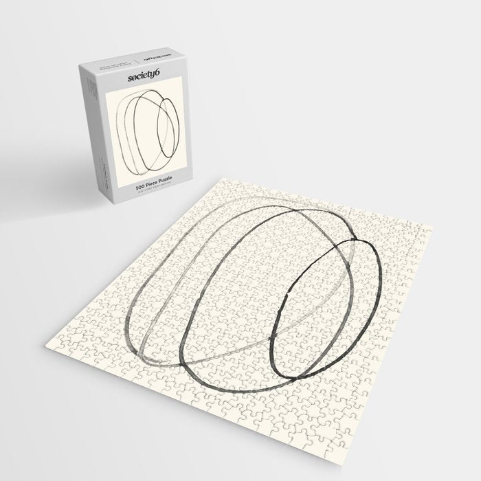 Minimal Abstract Line Art 2 Jigsaw Puzzle Gallery Image 2