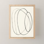 Minimal Abstract Line Art 2 Mini Art Print Gallery Image 1