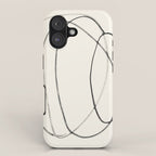 Minimal Abstract Line Art 2 iPhone Case Gallery Image 1