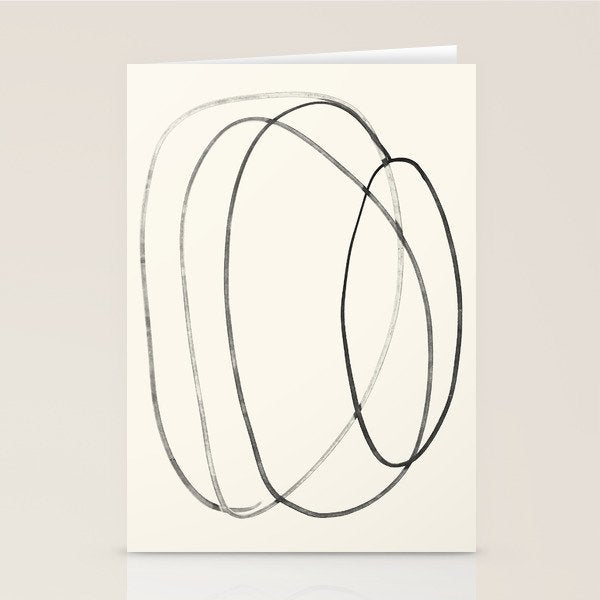 Minimal Abstract Line Art 2 Stationery Card Gallery Image 2