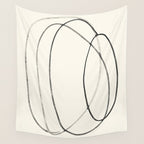 Minimal Abstract Line Art 2 Wall Tapestry Gallery Image 4