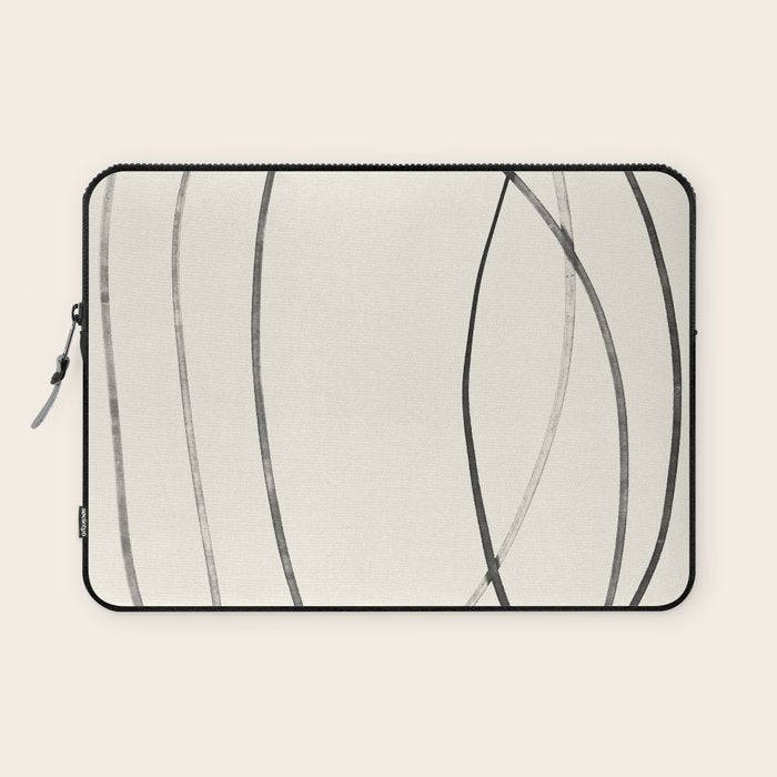 Minimal Abstract Line Art 2 Laptop Sleeve Gallery Image 1