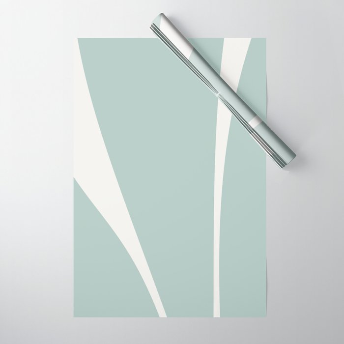 Minimalist Plant Abstract XXXVII Wrapping Paper Gallery Image 1