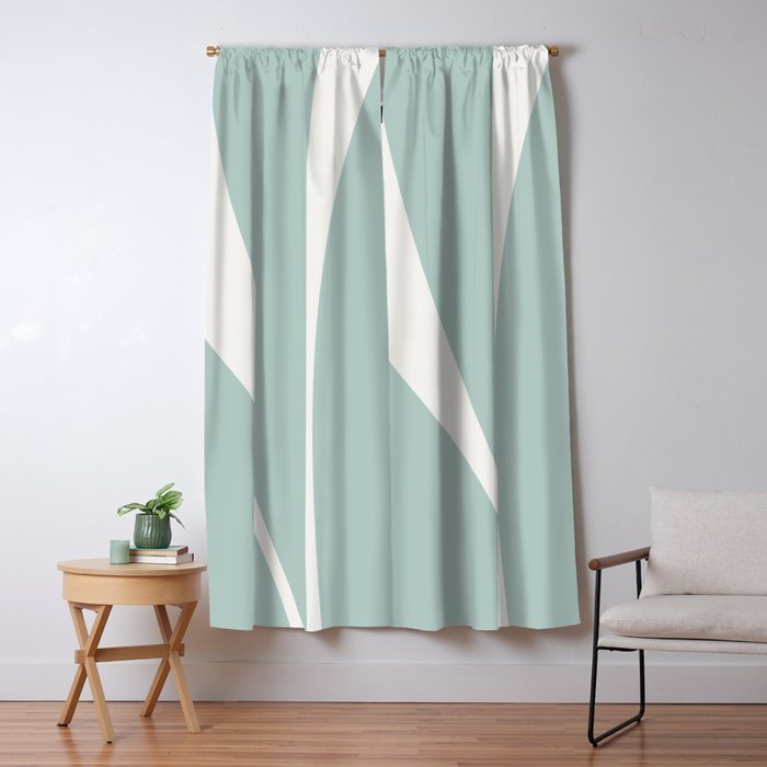 Minimalist Plant Abstract XXXVII Window Curtain Gallery Image 5
