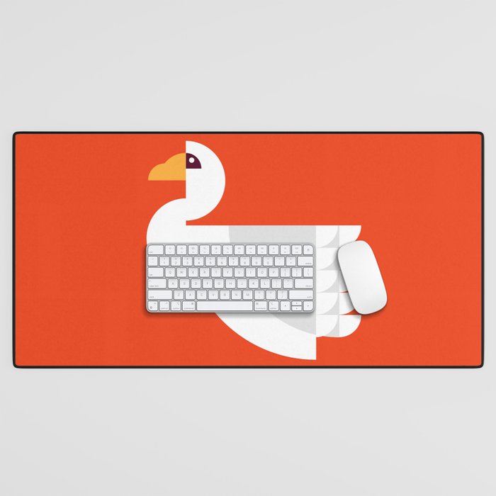 Geometric swan Desk Mat Gallery Image 1