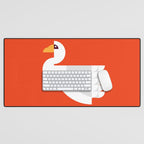 Geometric swan Desk Mat Gallery Image 1