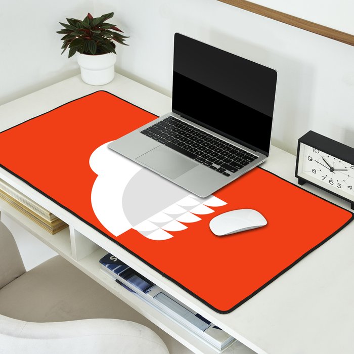 Geometric swan Desk Mat Gallery Image 2