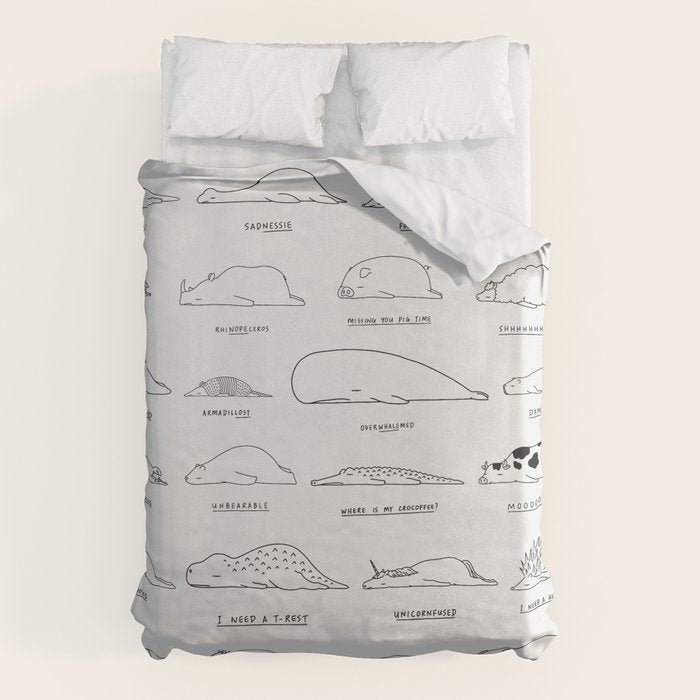 Moody Animals Pattern Duvet Cover Gallery Image 1