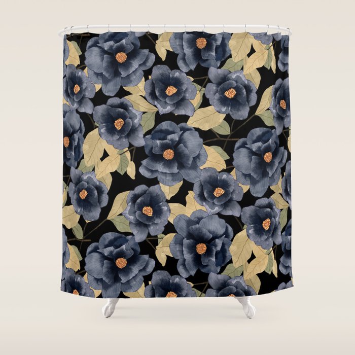 Back roses Shower Curtain Gallery Image 1