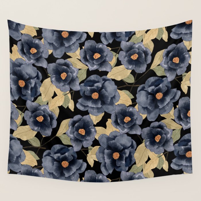 Back roses Wall Tapestry Gallery Image 4