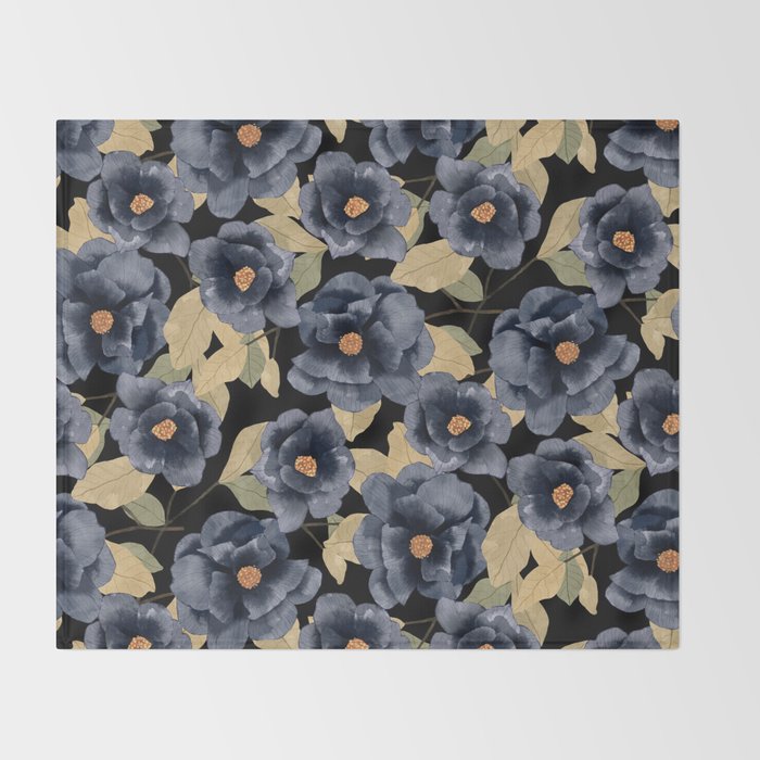 Back roses Throw Blanket Gallery Image 2