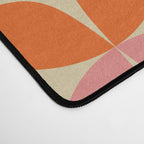 Mid Century Modern Pattern in Pink and Orange Desk Mat Gallery Image 4
