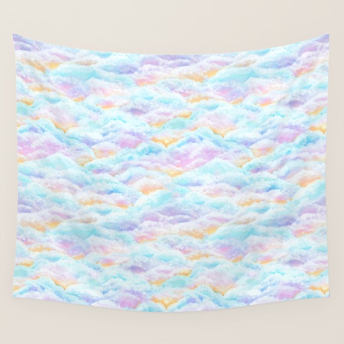 Cotton Candy Clouds Wall Tapestry Gallery Image 1