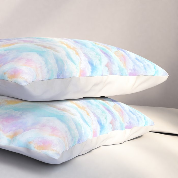 Cotton Candy Clouds Pillow Sham Gallery Image 3