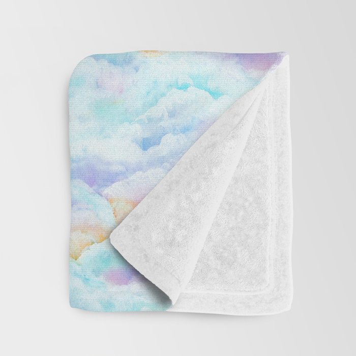 Cotton Candy Clouds Throw Blanket Gallery Image 3