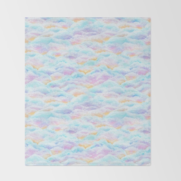 Cotton Candy Clouds Throw Blanket Gallery Image 2