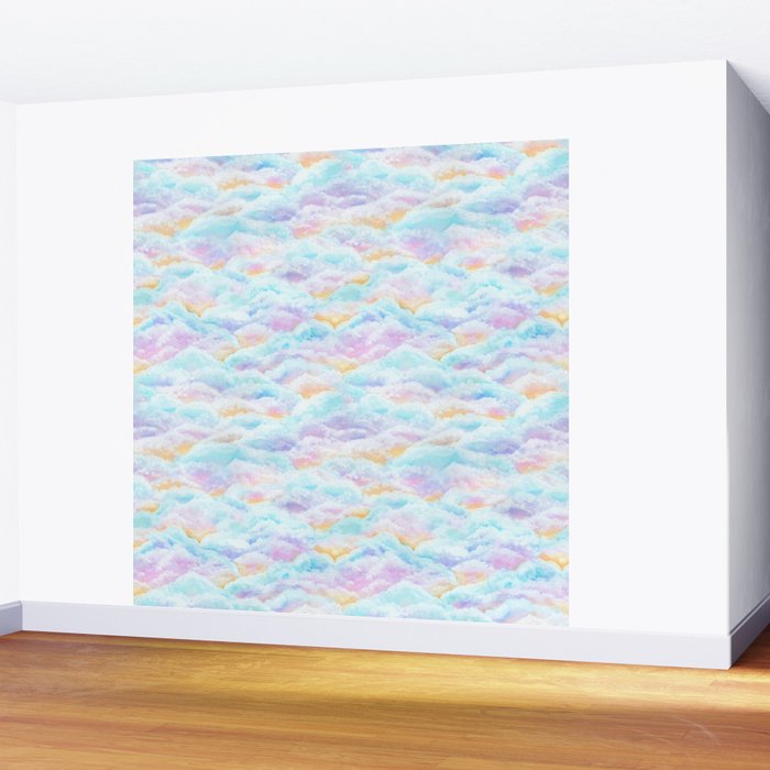 Cotton Candy Clouds Wall Mural Gallery Image 2